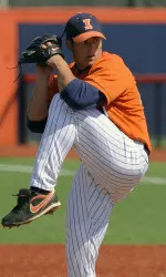 Fifth-year senior Nick Chmielewski allowed only one unearned run on one hit in a six-inning start Wednesday.