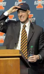 New Illinois men's basketball coach John Groce. (photo by Mark Jones)