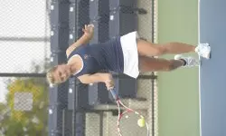 Freshman Melissa Kopinski won at No. 1 doubles and No. 2 singles on Friday.