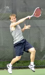Senior Roy Kalmanovich won at the No. 1 spot in both singles and doubles.
