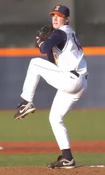 Matt Milroy struck out a career-high six in four innings of relief but Illinois fell to Coastal Carolina, 5-4.