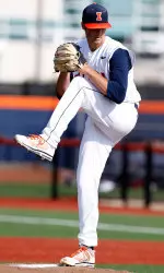 Kevin Johnson held Ohio State to one run and struck out five in 7 2/3 innings to help Illinois to a 9-1 win.