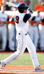 Thomas Lindauer reached base five times, stole three bases and scored twice in Illinois' 8-3 win over Ohio State.