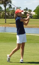 Senior Hailey Koschmann is tied for 38th with Ember Schuldt after 36 holes of the Lady Buckeye Invitational.