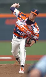 Drasen Johnson held Penn State to one run in 5 1/3 innings of work on Sunday.