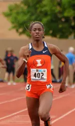 Freshman Ashley Spencer won three Big Ten outdoor titles in the 200m, 400m and 4x400m relay.