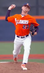 John Kravetz held Minnesota to one run over seven innings and the Illini held on for a 3-2 victory.