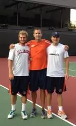 Seniors Dennis Nevolo and Roy Kalmanovich ended their stellar careers at Illinois on Friday with a loss in the NCAA Doubles Championships.
