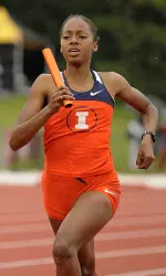 Senior Latoya Griffith ran the third leg of the school-record setting 4x400m relay team which qualified for NCAA Championships.