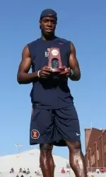 Andrew Riley was named the National Track Athlete of the Year on Wednesday.