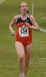 Senior Meagan Hynes set a personal-best to lead the Orange and Blue at the Illini Challenge.