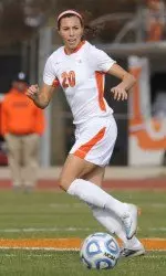 Vanessa DiBernardo recorded her first goal of the season on her first shot just four minutes into the game