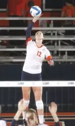 Erin Johnson recorded her 400th career block tonight against Purdue