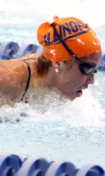 Kathleen Knight was one of four Illini to win an event on Senior Day.