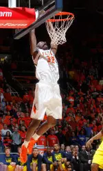 Nnanna Egwu had his second-straight double-digit rebound game, tying his career high with 10 boards.