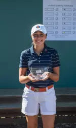 Stephanie Miller is the first Illinois freshman to win a tournament outright since Becky Biehl won the Big Ten Championship in 1992.
