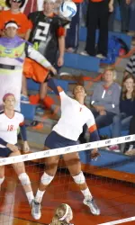 Morganne Criswell eclipse her career high with 21 kills against Penn State.