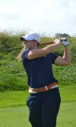 Ember Schuldt claimed sole possession of third place by tournament's end after the senior scored a 215 (+2)
