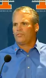 Tim Beckman met with media on Monday.