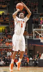 Freshman Jaylon Tate didn't play like a frosh tonight, scoring 10 points on 3-of-3 FG on 4-of-5 FT with a game-high eight assists, two blocks and only one turnover in is second game as an Illini.