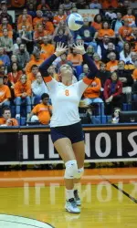 Alexis Viliunas had a strong all-around performance with 33 assists, 14 digs and three blocks.