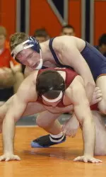 Tony Dallago earned his 34th career pin on Saturday, the second-most in school history.