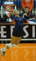 Jocelynn Birks taliied 18 kills in just three sets.
