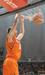 Jon Ekey scored 10-straight points to break open the game in the second half.