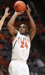 Junior Rayvonte Rice scored a team-high 16 points and led five Illini in double figures to the 83-67 win on Sunday.