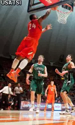 Rayvonte Rice scored 13 points versus Dartmouth.