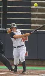 Jess Perkins hit the Illini's first home run of the year, a 2-run bomb to center, against Texas.