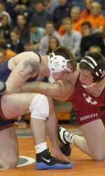 Senior Jordan Blanton was one of five Illini to drop a tight match against No. 1 Penn State on Sunday.