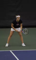 Senior Breanne Smutko helped the Illini to a 4-3 victory with a win on court five.