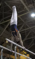 Senior Yoshi Mori advanced to the final session at the Winter Cup Challenge on Thursday night.