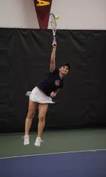 Sophomore Melissa Kopinski knocked off a nationally ranked opponent on Saturday.