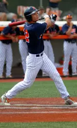Sophomore David Kerian went 3-for-4 in the Illini's home-opening loss to Nebraska.