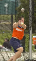 Senior Brett Ramirez was one of seven Illini to win their event at the Big Ten/SEC Challenge.