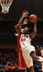 Karisma Penn had 19 points and nine rebounds to lift the Illini past Eastern Illinois on Monday.