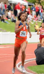 Senior Marissa Golliday was the second leg in the 4x800m relay which set the second fastest time in Illinois history.