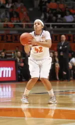Amber Moore scored 18 points, going 5-of-10 from beyond the arc.