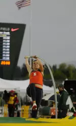 Junior Stephanie Richartz finished fifth with a mark of 4.31m, which was close to her personal best mark.