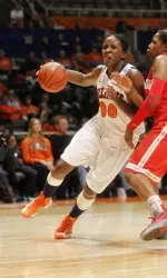 Karisma Penn's Illini finale was a 20-point peformance with nine rebounds, two assists, four steals and one block.