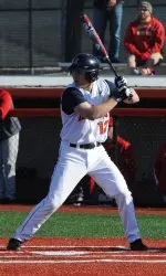 Sophomore David Kerian had an RBI single on Sunday and hit .462 for the weekend vs. Oakland.