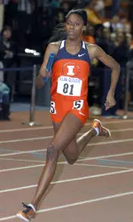 Sophomore Ashley Spencer reset the school record in the 400m to qualify for the finals at the NCAA Indoor Championships.