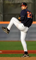 Sophomore John Kravetz pitched eight innings and was charged the just one run in game two of the doubleheader at Baylor.