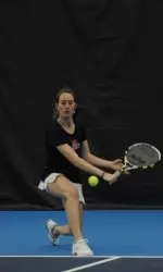 Junior Allison Falkin clinched the doubles point alongside partner Misia Kedzierski and also won in singles.