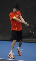 Alex Jesse earned a doubles and singles victory today, completing an undefeated weekend for the freshman