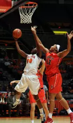 Karisma Penn became the ninth All-American in Illinois history when she earned honorable mention honors Tuesday.