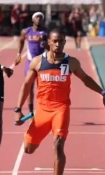 Junior Stephon Pamilton clocked the seventh fastest 400m time in Illinois history at the LSU Alumni Gold Meet.