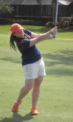 Ember Schuldt leads the Illini through the first day with an individual total of 156.